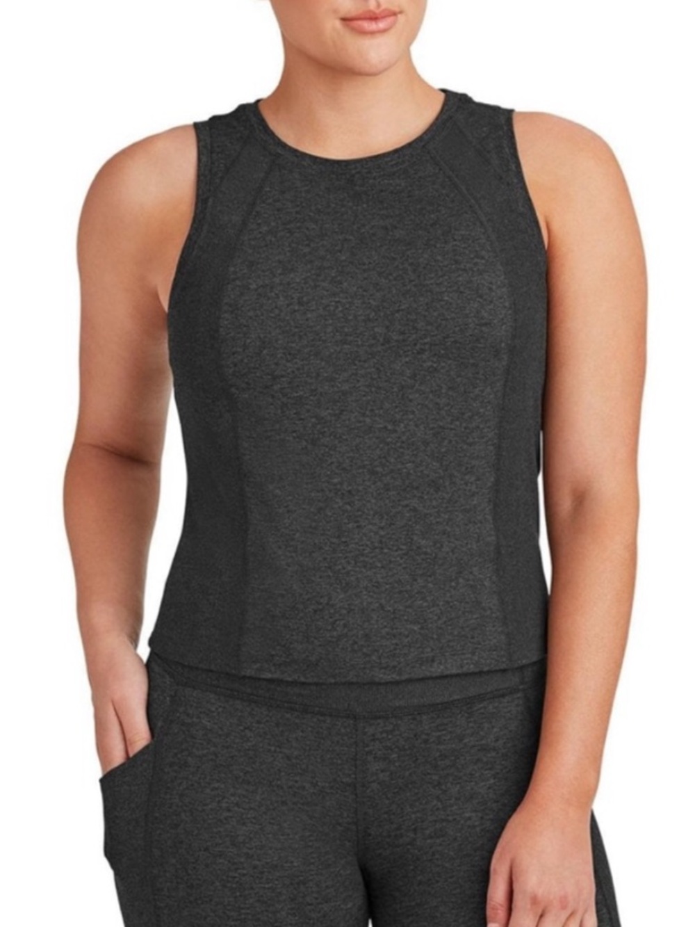 Member’s Mark Athletic Gray Soft Rib Tank Top Size XL NWT